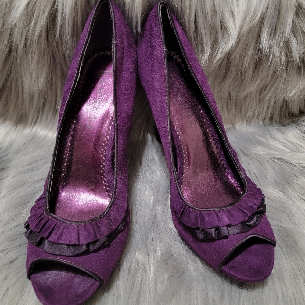 Worn Purple Pumps